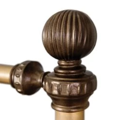 Revere Cast Iron Bed Frame -The Bed Rooms Shop Revere 1315 CBMPF AgedBrass finish closeup1