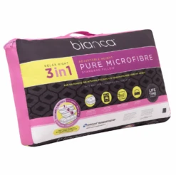 Bianca Relax Right Pure Microfibre 3 In 1 Adjustable Pillow