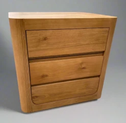 Bower 3 Drawer Bedside Table