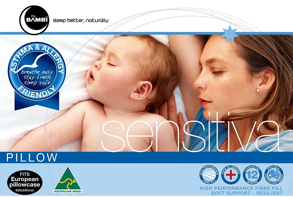 Sensitiva Polyester Euro Pillow Sensitiva Polyester Euro Pillow -The Bed Rooms Shop Sensitiva Euro Pillow not cotton cover