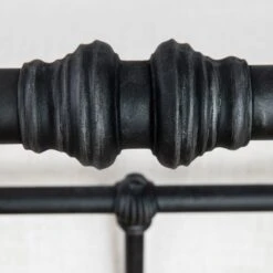 Sheffield Cast Iron Bed Frame With Surround Frame -The Bed Rooms Shop Sheffield 1039 queen CBMPF AgedIron finish closeup2 70f362e8 6bb5 403a a221 dd833f46f7a6