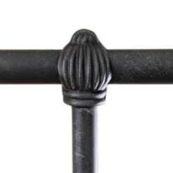 Sheffield Cast Iron Bed Frame With Surround Frame -The Bed Rooms Shop Sheffield 1039 queen CBMPF AgedIron finish closeup3 4f5b0887 a29f 4f54 aa25 483c2d7d0ea6