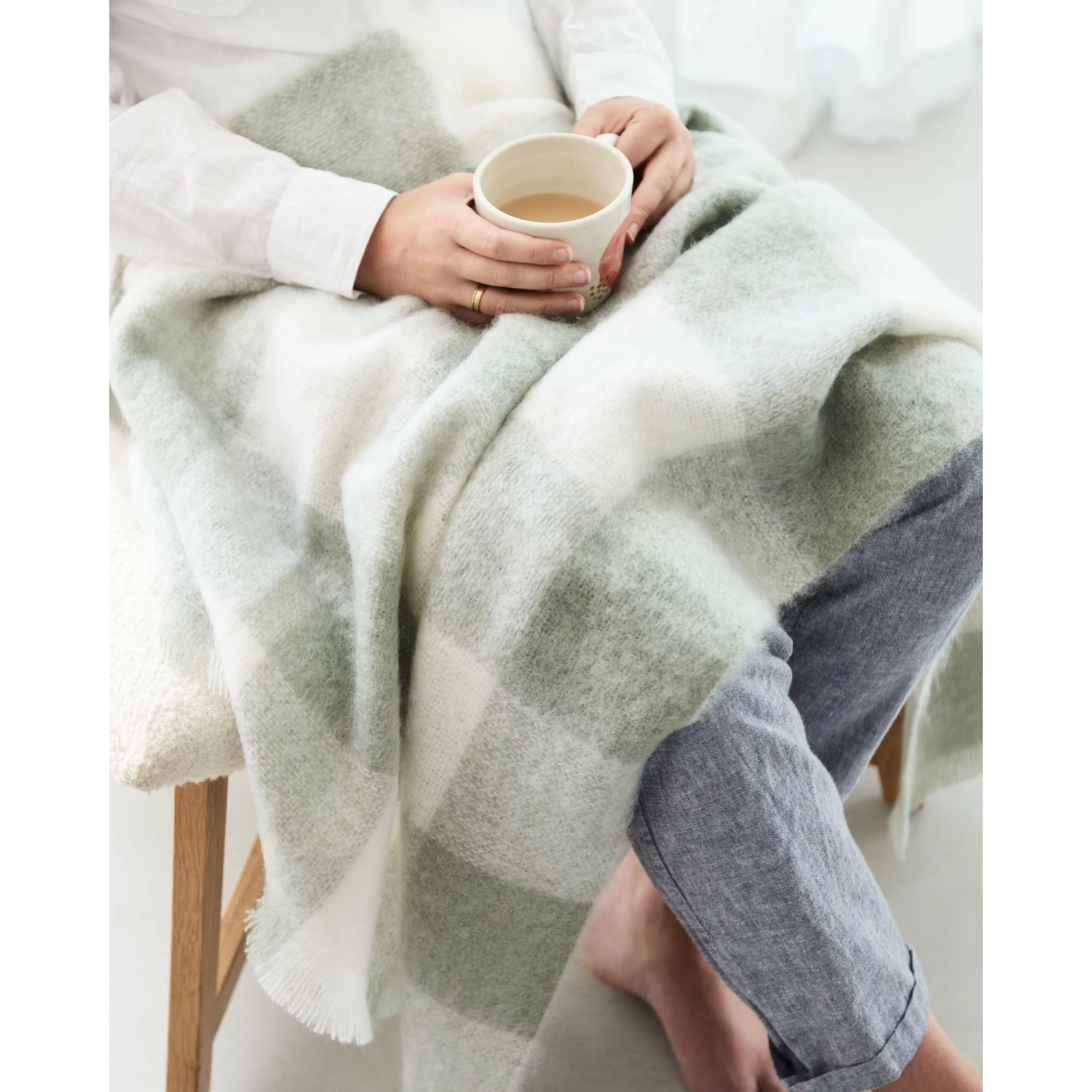 Mohair Knee Rug Mohair Knee Rug -The Bed Rooms Shop StAlbansMohairKneeRugEdenCheck 2000x2000 5b6f9e87 6dd5 4ba4 9c40 d419cece7436