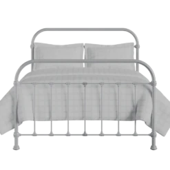 Tamworth Cast Iron Bed Frame -The Bed Rooms Shop Tamworth Cast Iron Frame Glossy Silver