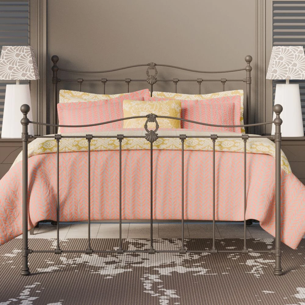 Tully Cast Iron Bed Frame Tully Cast Iron Bed Frame -The Bed Rooms Shop TullyCastBedinBrown