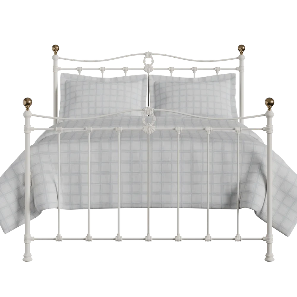 Tully Cast Iron Bed Frame Tully Cast Iron Bed Frame -The Bed Rooms Shop Tully Cast Iron Frame Glossy Ivory