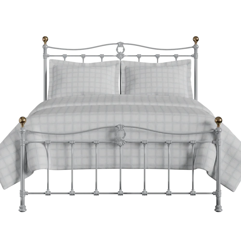 Tully Cast Iron Bed Frame with Low Foot Tully Cast Iron Bed Frame With Low Foot -The Bed Rooms Shop Tully Cast Iron Frame Low Foot Glossy Silver b6c010a2 0d2f 4c08 807f 305d90483764