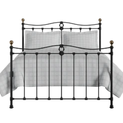 Tully Cast Iron Bed Frame 7 Tully Cast Iron Bed Frame -The Bed Rooms Shop Tully Cast Iron Frame Satin Black