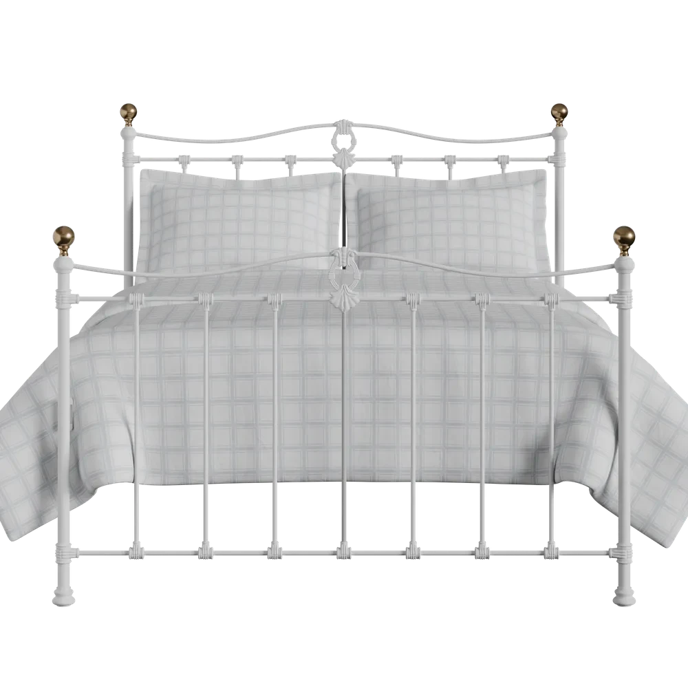 Tully Cast Iron Bed Frame Tully Cast Iron Bed Frame -The Bed Rooms Shop Tully Cast Iron Frame Satin White