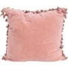 Velvet Tassel Salmon Cushion