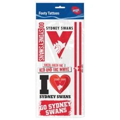 Sydney Swans Tattoo Sheet