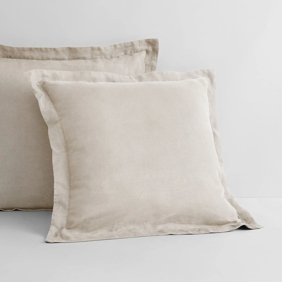 Abbotson Linen European Pillowcase Abbotson Linen European Pillowcase -The Bed Rooms Shop abbotson linen european pillowcase beige 4
