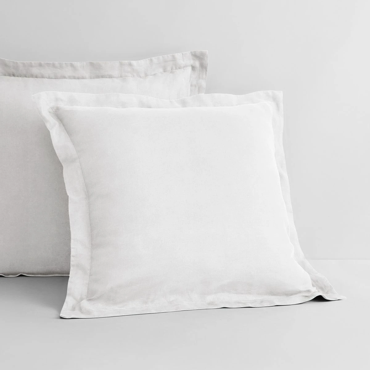 Abbotson Linen European Pillowcase Abbotson Linen European Pillowcase -The Bed Rooms Shop abbotson linen european pillowcase white 4
