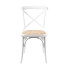 Rattan Dining Chair White