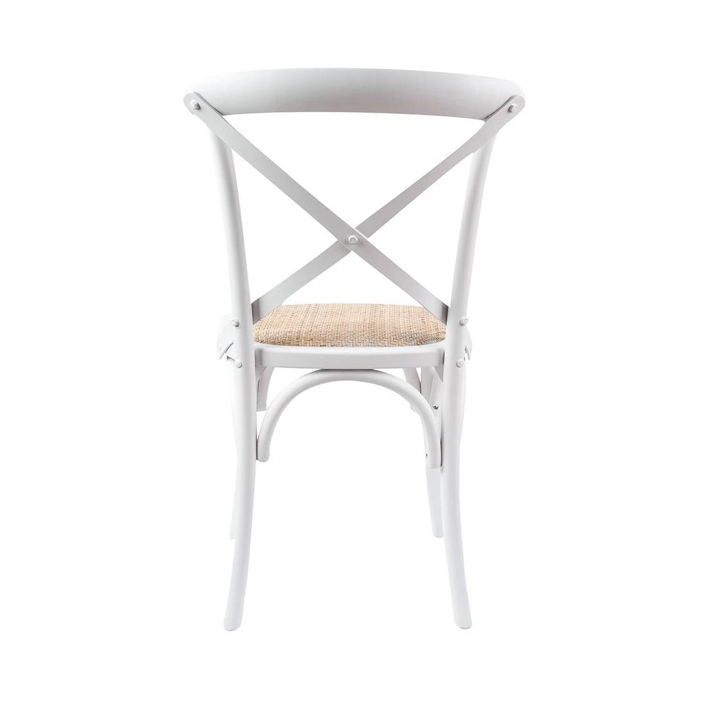 Rattan Dining Chair White Rattan Dining Chair White -The Bed Rooms Shop cafe classicwhite3