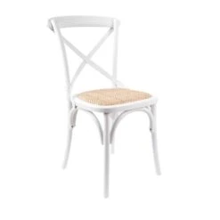 Rattan Dining Chair White 3 Rattan Dining Chair White -The Bed Rooms Shop cafe classicwhite4