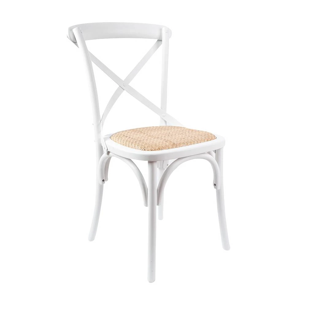 Rattan Dining Chair White Rattan Dining Chair White -The Bed Rooms Shop cafe classicwhite4