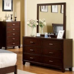 Enrico Dressing Table - Brown Cherry