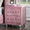 Zohar Bedside Table - Pink