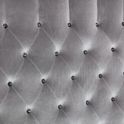 Alzir Upholstered Bed Frame - Grey 3 Alzir Upholstered Bed Frame - Grey -The Bed Rooms Shop cm7150 4