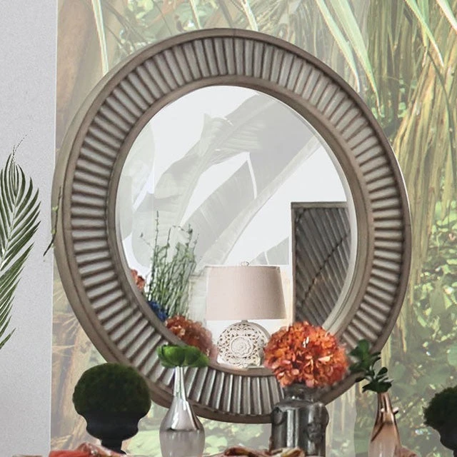 Kamalah Round Mirror Kamalah Round Mirror -The Bed Rooms Shop cm7521m 1