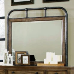 Mcville Metal Framed Mirror
