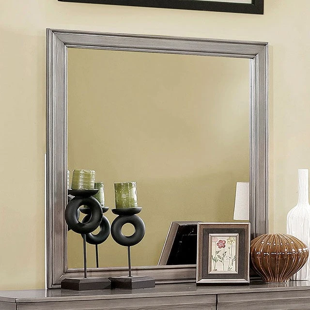 Eugenia Mirror - Grey Eugenia Mirror - Grey -The Bed Rooms Shop cm7598gy m z