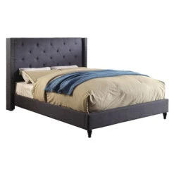 Anabelle Upholstered Bed Frame - Blue