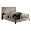 Anabelle Upholstered Bed Frame - Warm Grey