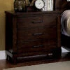 Bianca Bedside Table - Dark Walnut