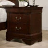 Louis Philippe Bedside Table - Cherry