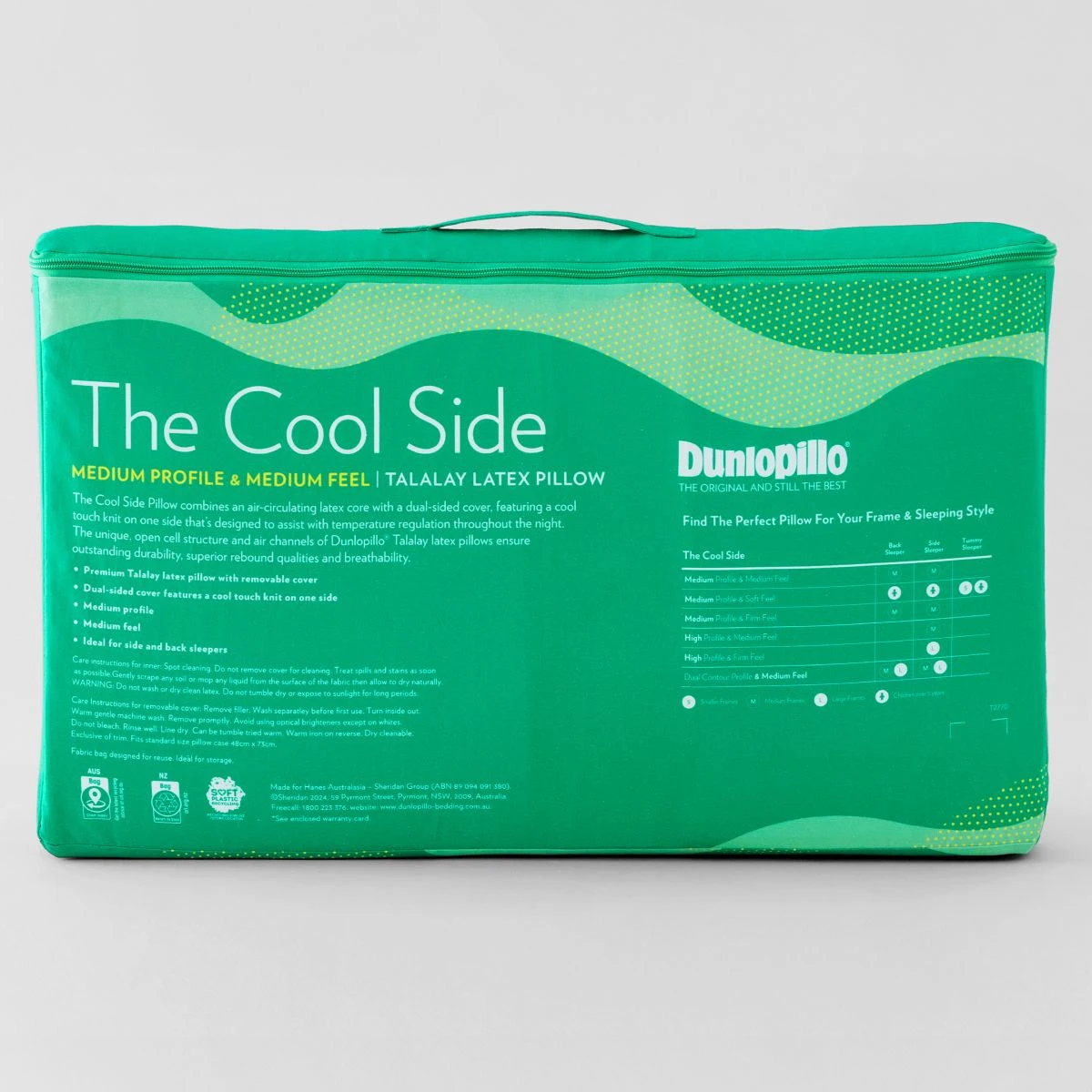 The Cool Side Latex Pillow The Cool Side Latex Pillow -The Bed Rooms Shop dunlopillo the cool side latex pillow 118644