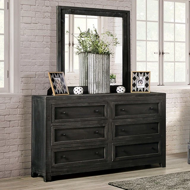 Oakridge Dressing Table - Charcoal Oakridge Dressing Table - Charcoal -The Bed Rooms Shop em7074dg d 1