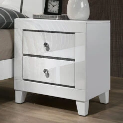 Magdeburg Bedside Table - White