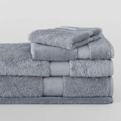 Luxury Egyptian Hand Towel -The Bed Rooms Shop luxdustyblue