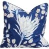 Midnight Blue Australian Natives Square Cushion