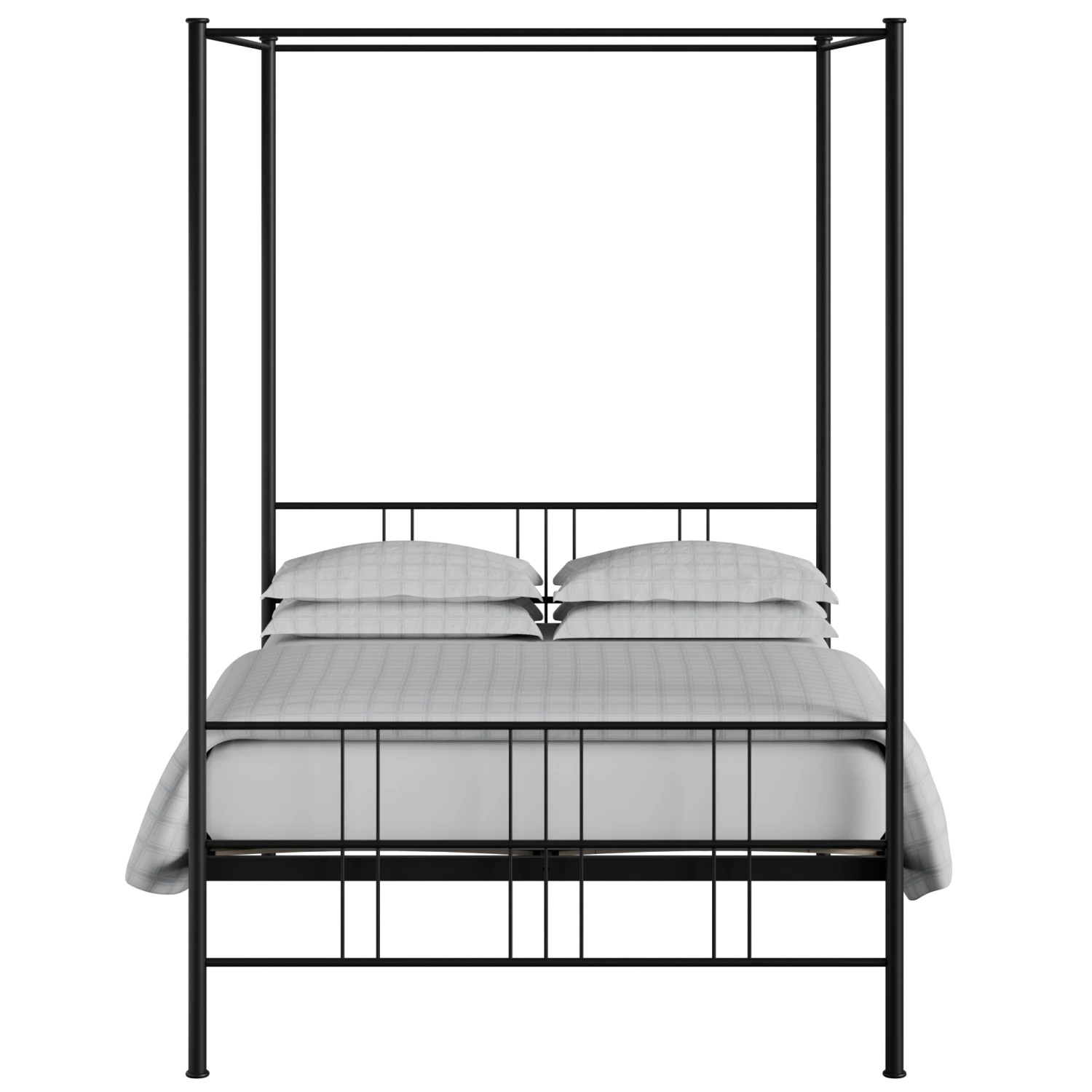 Toukley Four Poster Bed Frame Toukley Four Poster Bed Frame -The Bed Rooms Shop satinblk