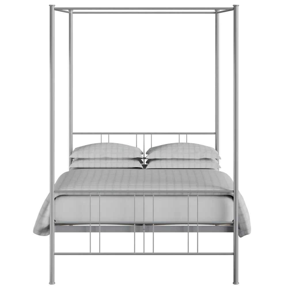 Toukley Four Poster Bed Frame Toukley Four Poster Bed Frame -The Bed Rooms Shop silver