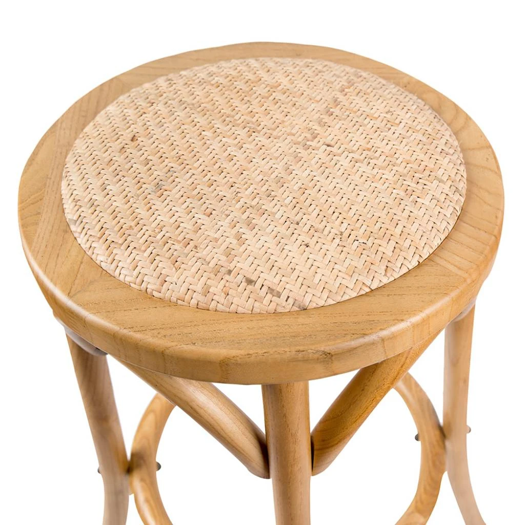 Rattan Kitchen Stool Natural Rattan Kitchen Stool Natural -The Bed Rooms Shop vod cafe 21 3